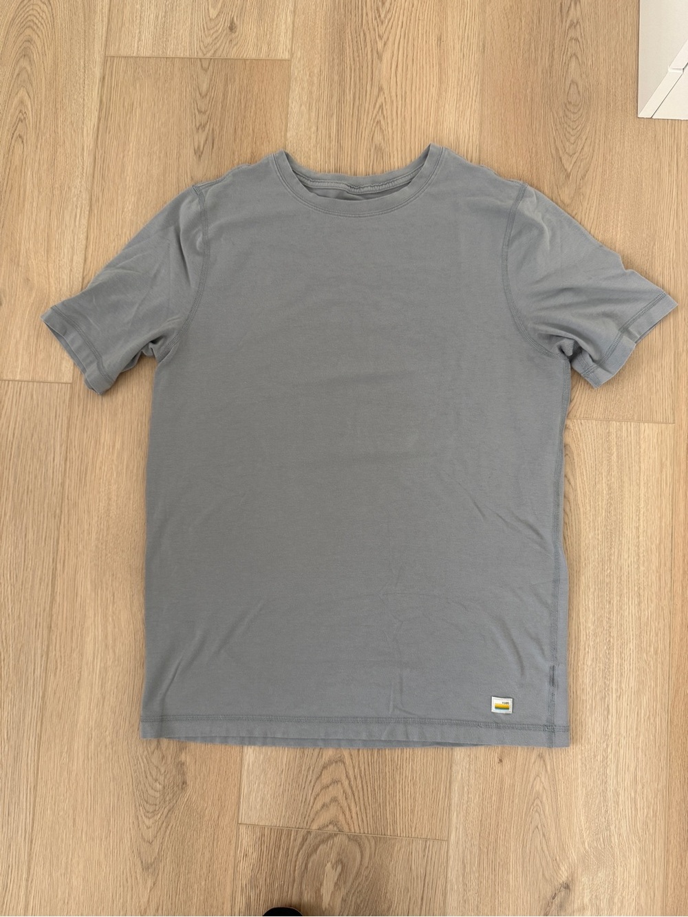 Vuori Tuvalu Short Sleeve Crew T-Shirt in Blue Gray S